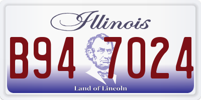 IL license plate B947024