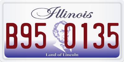 IL license plate B950135