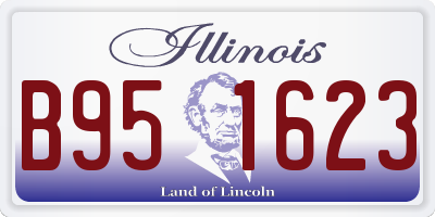 IL license plate B951623