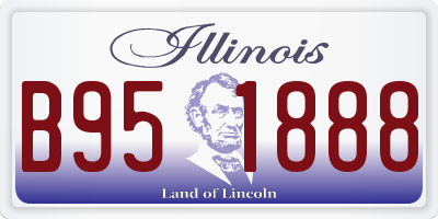 IL license plate B951888