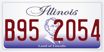 IL license plate B952054