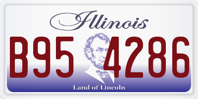 IL license plate B954286