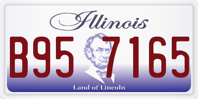 IL license plate B957165