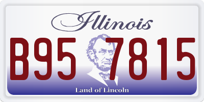 IL license plate B957815