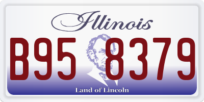 IL license plate B958379