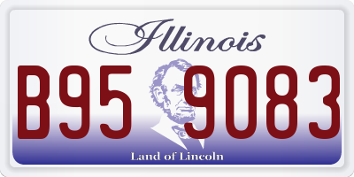 IL license plate B959083