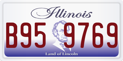 IL license plate B959769