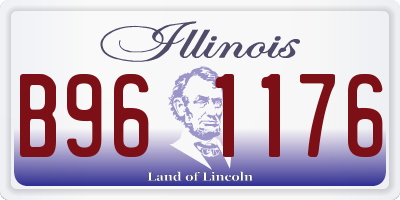 IL license plate B961176