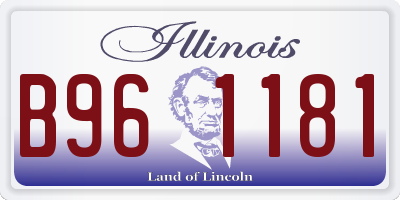 IL license plate B961181
