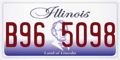 IL license plate B965098