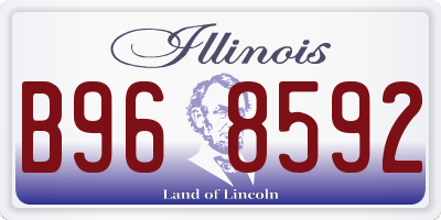 IL license plate B968592
