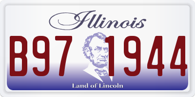 IL license plate B971944