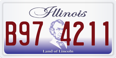 IL license plate B974211
