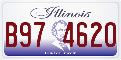 IL license plate B974620