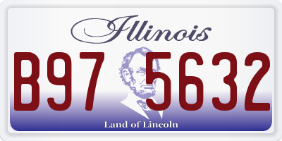 IL license plate B975632