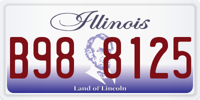 IL license plate B988125