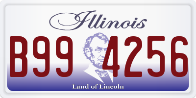 IL license plate B994256