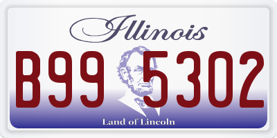 IL license plate B995302