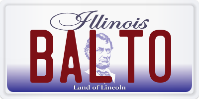 IL license plate BALTO