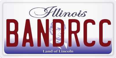 IL license plate BANDRCC