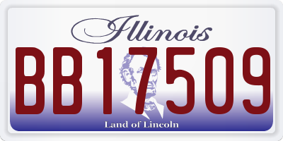 IL license plate BB17509