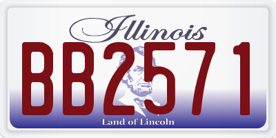 IL license plate BB2571