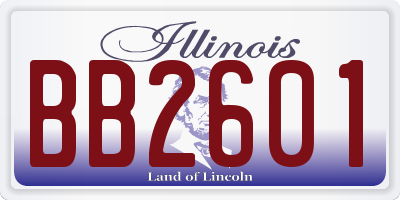 IL license plate BB2601