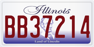 IL license plate BB37214