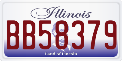 IL license plate BB58379