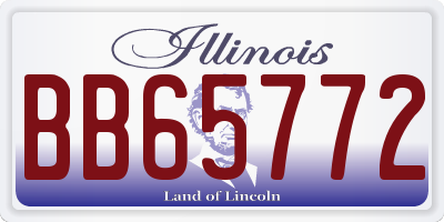 IL license plate BB65772