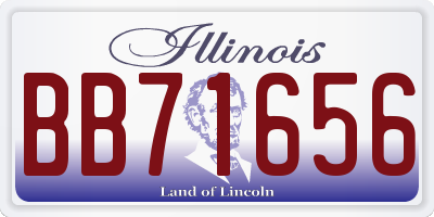 IL license plate BB71656