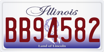 IL license plate BB94582