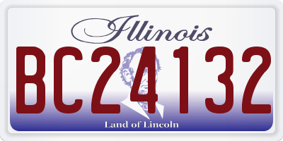 IL license plate BC24132