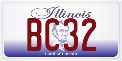IL license plate BC32