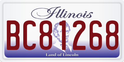 IL license plate BC81268