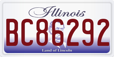 IL license plate BC86292