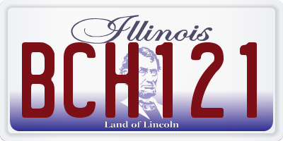 IL license plate BCH121