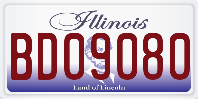 IL license plate BD09080