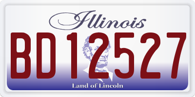 IL license plate BD12527