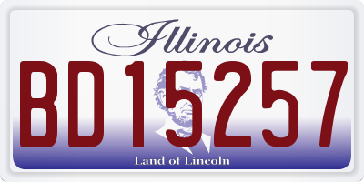 IL license plate BD15257