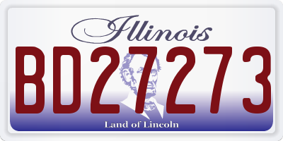 IL license plate BD27273