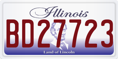 IL license plate BD27723