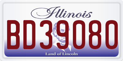 IL license plate BD39080