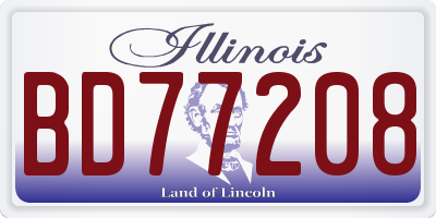 IL license plate BD77208