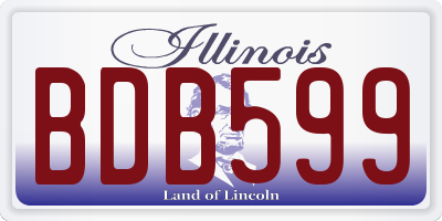 IL license plate BDB599