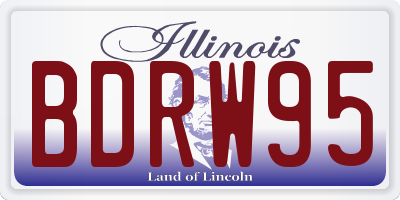 IL license plate BDRW95