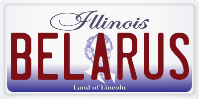 IL license plate BELARUS