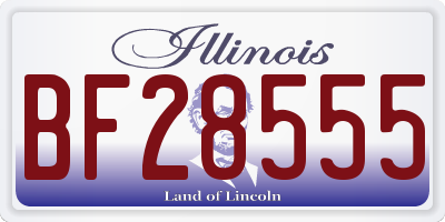 IL license plate BF28555