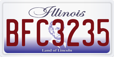 IL license plate BFC3235