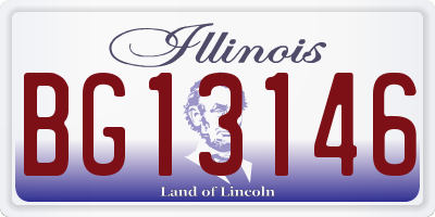 IL license plate BG13146